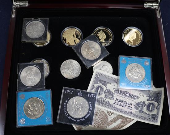 Assorted collectors coins, crowns, etc.